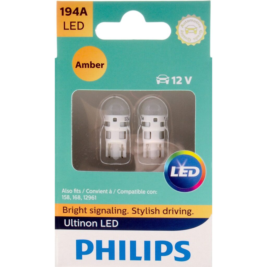 194 Amber LED Light Bulbs (6 pieces) - 1st Gen Industries