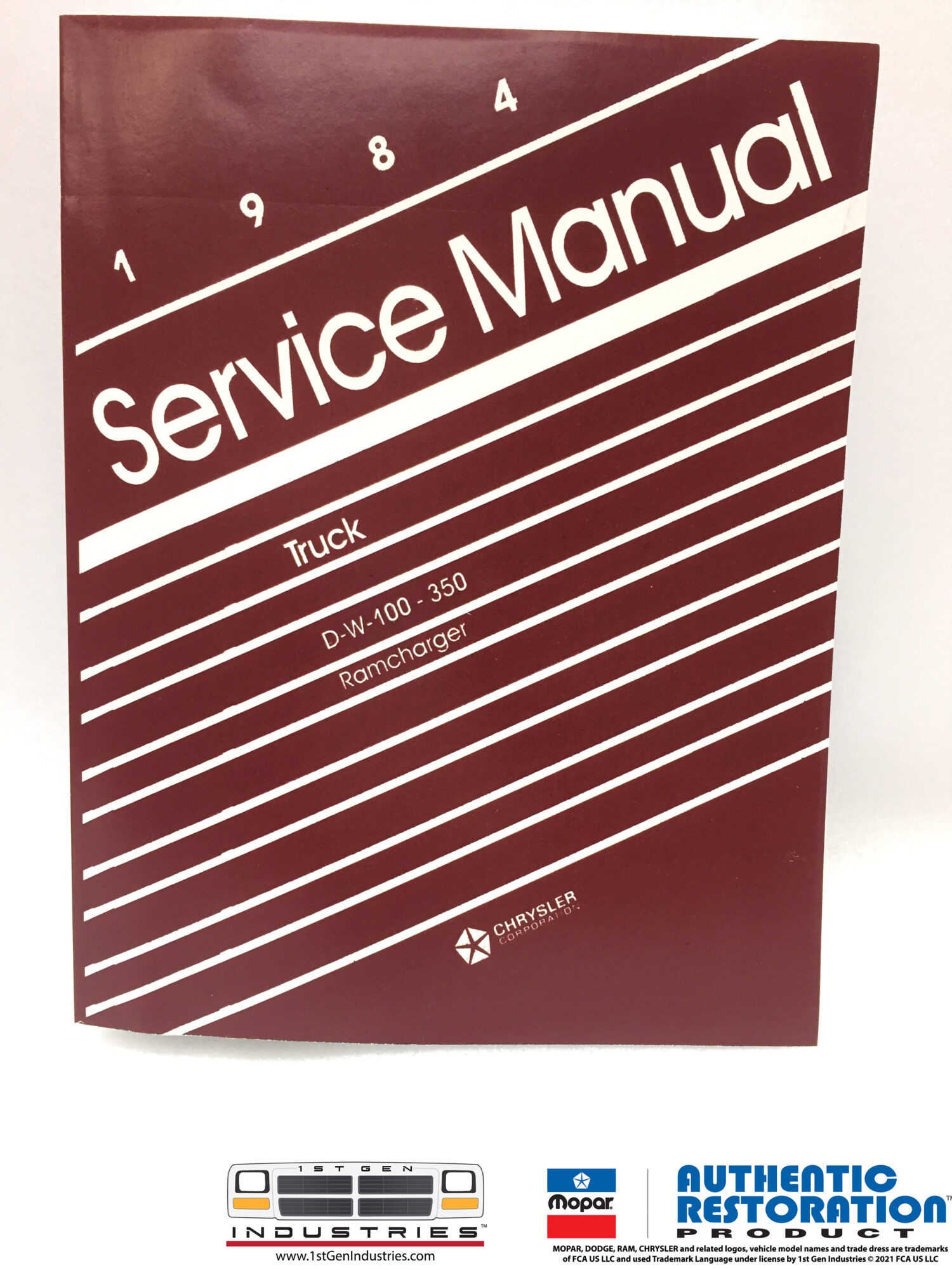Mopar 1984 Dodge Ram and Ramcharger Factory Service Manual - 1st