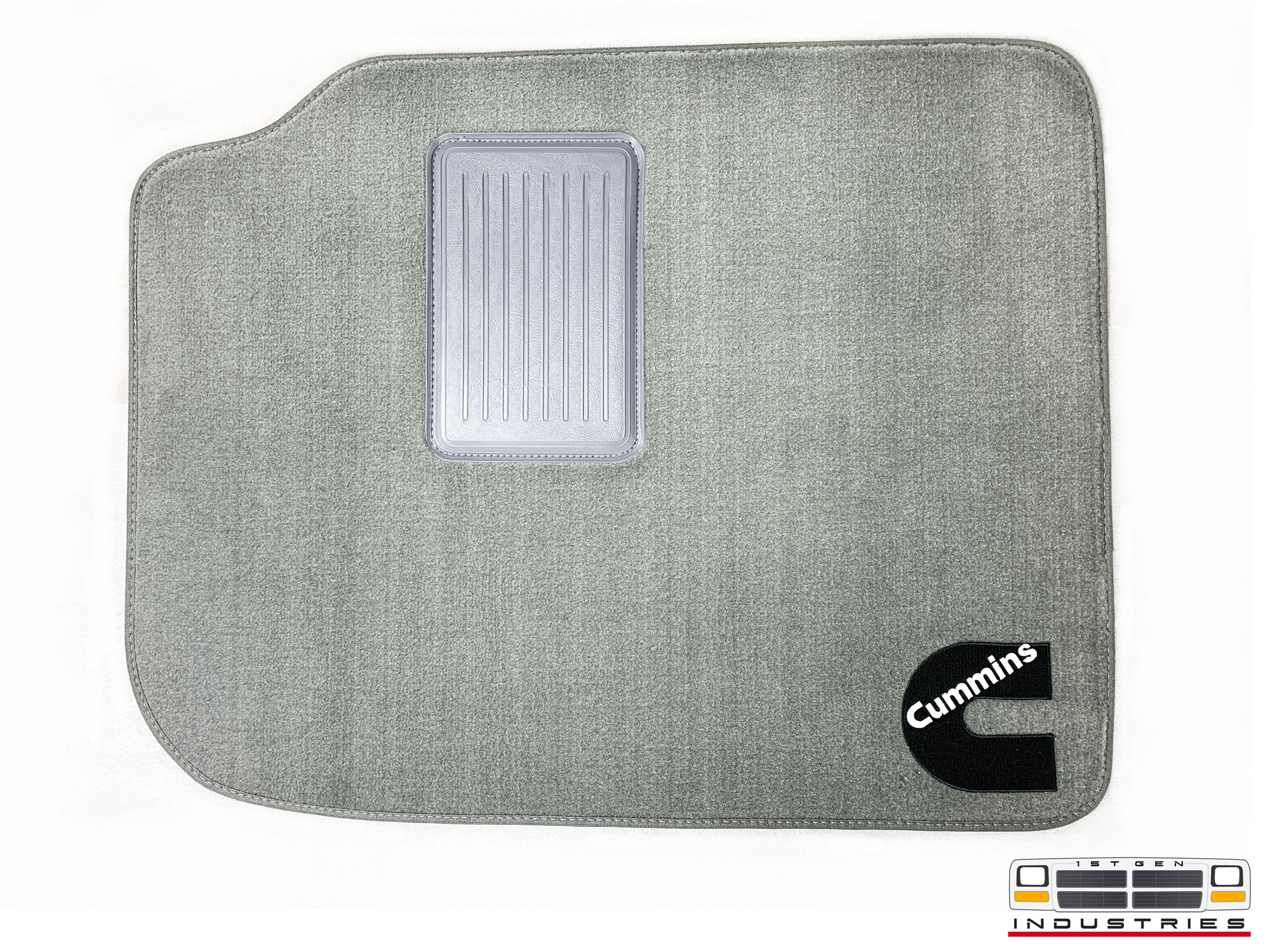 1989-1993 Charcoal “Grey” Cummins Branded Floor Mats - 1st Gen Industries