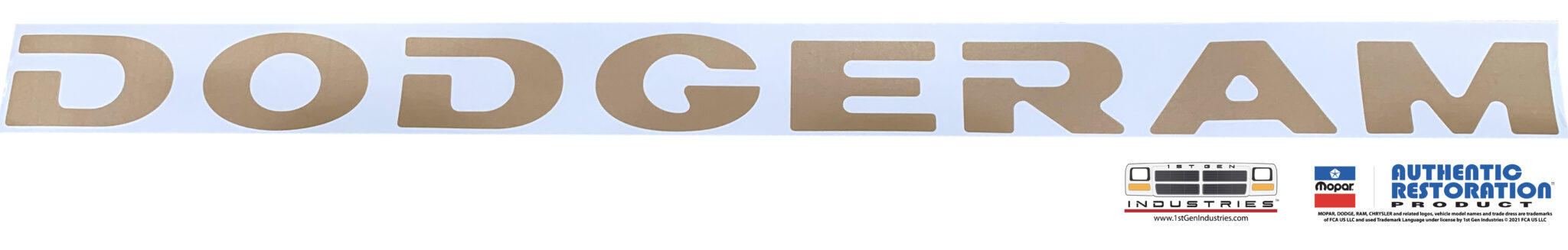 Gloss White Tailgate Letter Decals – Fits 1998-2004 Dodge Dakota Pickup