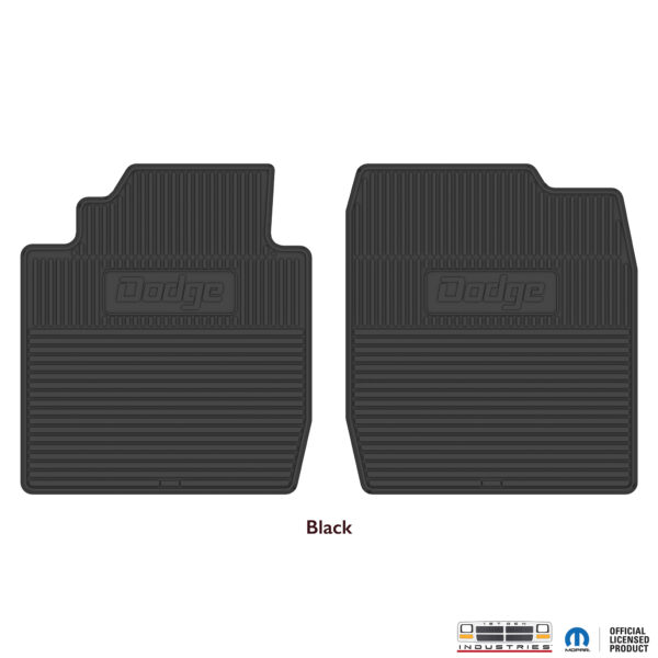 1981-1993 - Standard Rubber Floor Mats - Dodge Logo