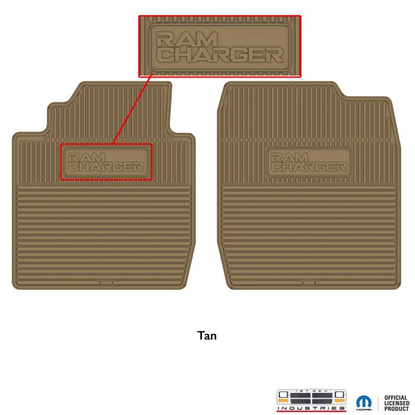 1981-1993 - Standard Rubber Floor Mats - Ram Charger